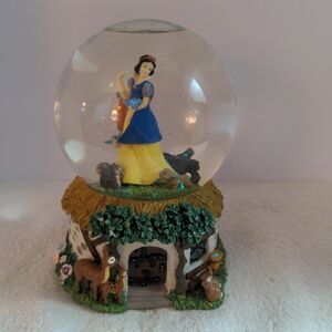 Disney Snow White Water Globe with Yellow and Blue Dress